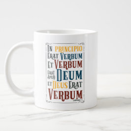 Taza De Café Grande PERSONALIZABLE En Principio Erat Verbum
