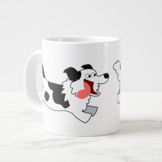 Taza De Café Grande Personalizado de ejecución de corte de borde colli