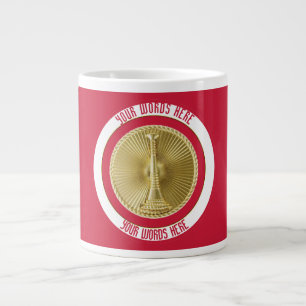 Taza De Café Grande Personalizado del teniente Bugle