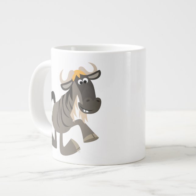 Taza De Café Grande Personalizado Tap Dancing Wildebeest Jumbo Mug (Izquierda)
