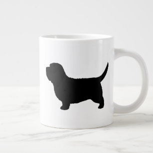 Taza De Café Grande Petit Basset Griffon Vendeen Silhouettes PBGV Dog