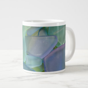 Taza De Café Grande Pila de vidrio de playa azul, Alaska