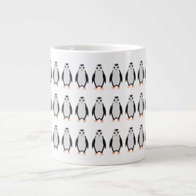 Taza De Café Grande Pingüino (Frente)
