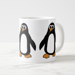 Taza De Café Grande Pingüinos