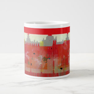 Taza De Café Grande Pintura roja