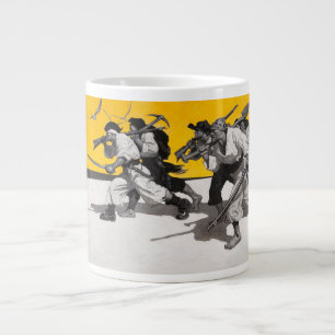 Taza De Café Grande Piratas que buscan el tesoro enterrado