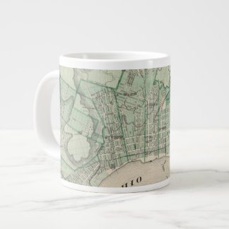 Taza De Café Grande Plan de la ciudad de Nueva Albany, Floyd Co, India