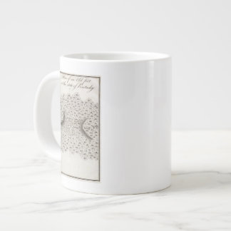 Taza De Café Grande Plan de un fuerte viejo en el estado de Kentucky