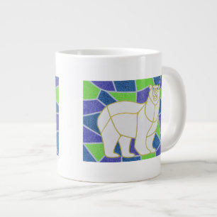 Taza De Café Grande Polar refiera el vitral