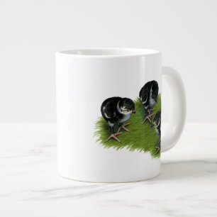 Taza De Café Grande Pollitos de faisán negros