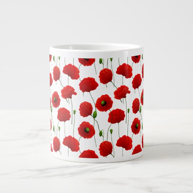 Taza De Café Grande Poppies (Frente)
