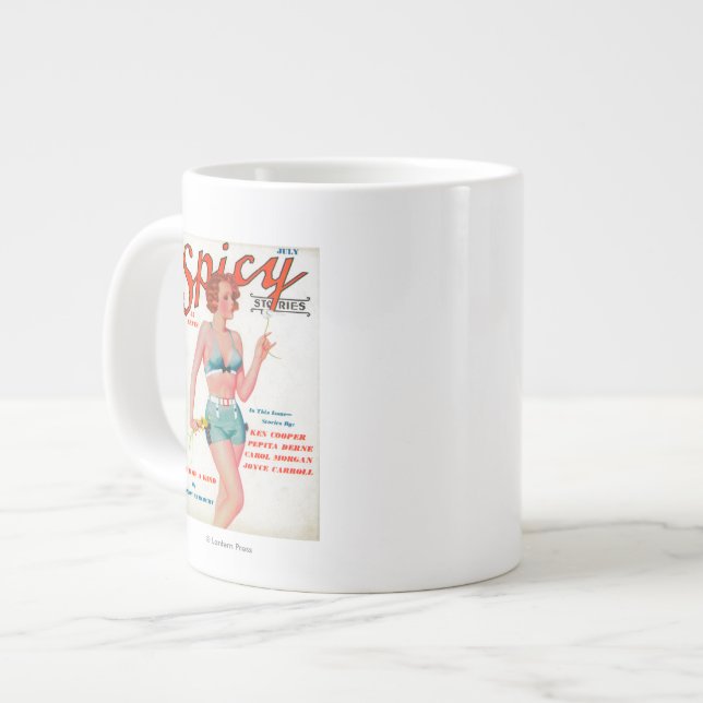 Taza De Café Grande Portada de revista picante (Izquierda)