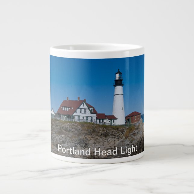 Taza De Café Grande Portland Head Lighthouse Mug (Frente)