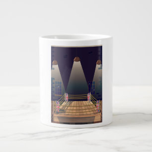 Taza De Café Grande Poster de vuelo de la unión soviética Novosibirsk 