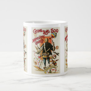 Taza De Café Grande Póster Mágico Antiguo, Mago Chung Ling Soo