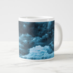 Taza De Café Grande Primer plano de hielo azul, Islandia