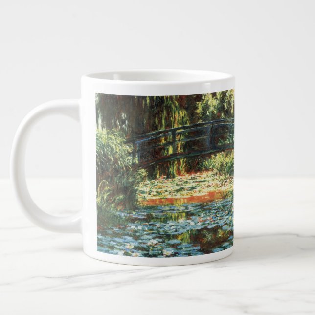 Taza De Café Grande Puente sobre el estanque acuático de Claude Monet (Izquierda)