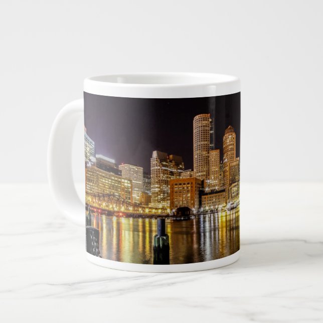 Taza De Café Grande Puerto de Boston (Izquierda)