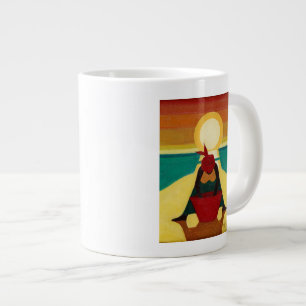 Taza De Café Grande Puesta del sol africana 2009