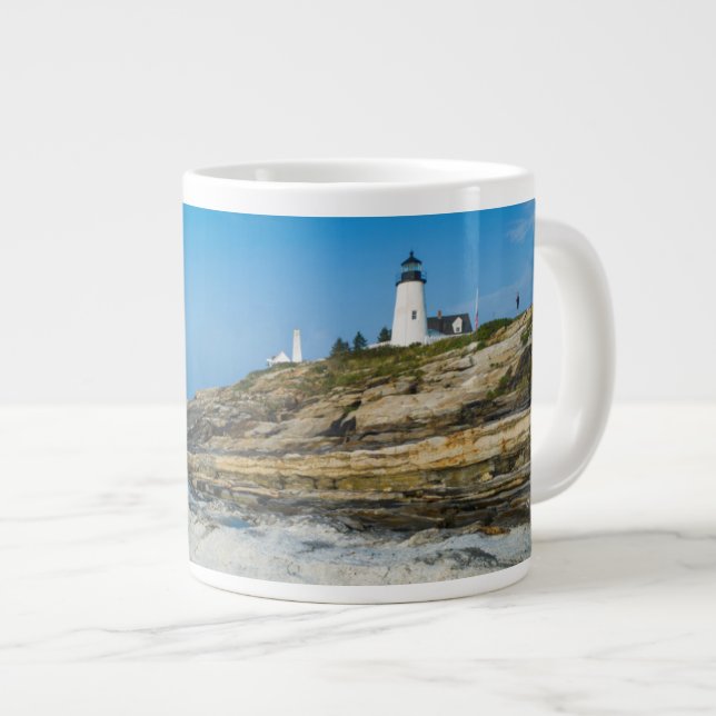 Taza De Café Grande Punto Maine, Pemaquid, Faro Punto Pemaquid (Derecha)