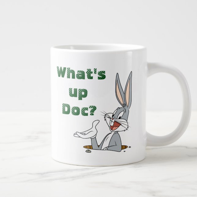 Taza De Café Grande ¿QUÉ PASA DOC?™ BUGS BUNNY™ Rabbit Hole (Derecha)