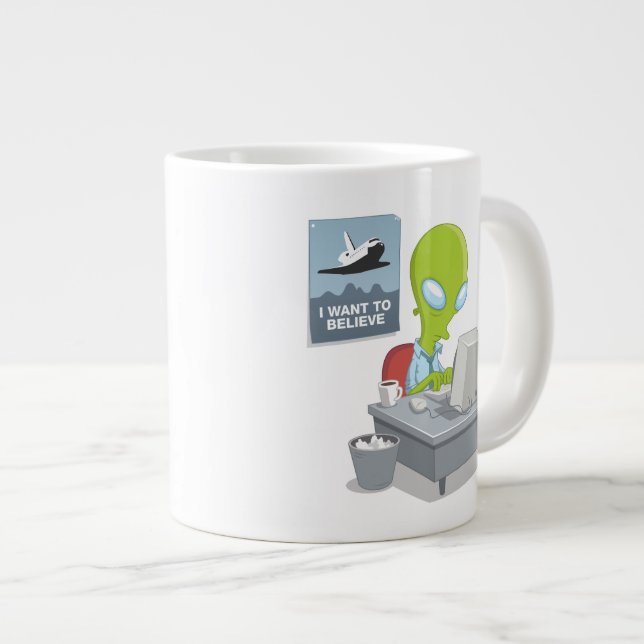 Taza De Café Grande Quiero creer (Derecha)