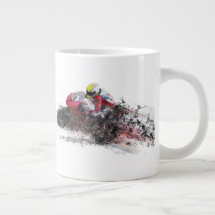 Taza De Café Grande Racer de motocicleta acelerada