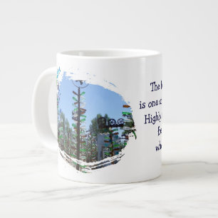 Taza De Café Grande Rango Jumbo Mug de Árbol de Botellas de Guay!