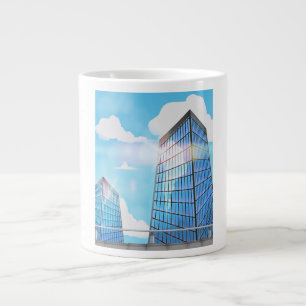 Taza De Café Grande Rascacielos de Torres Gemelas