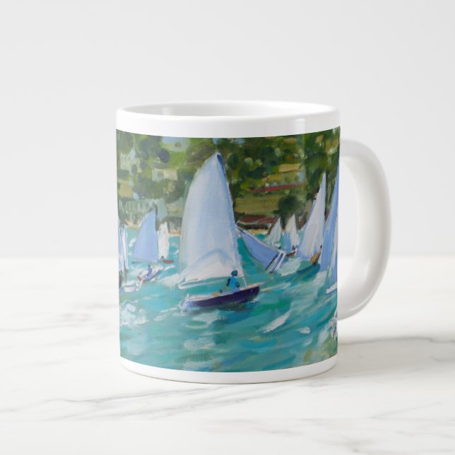 Taza De Café Grande Raza del velero (Derecha)