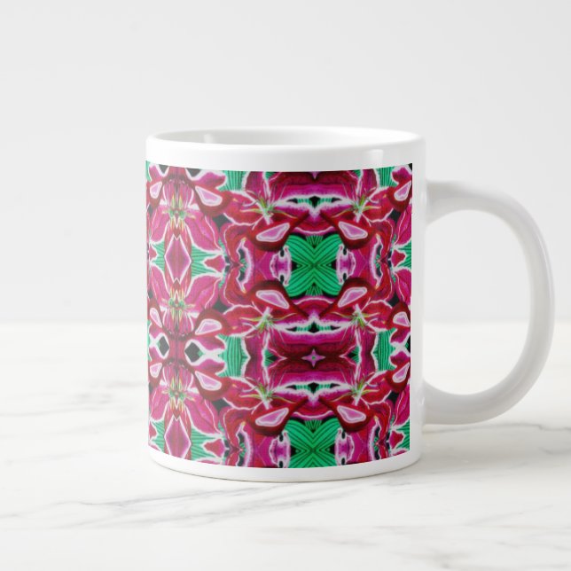 Taza De Café Grande Red Bird Lily (Derecha)