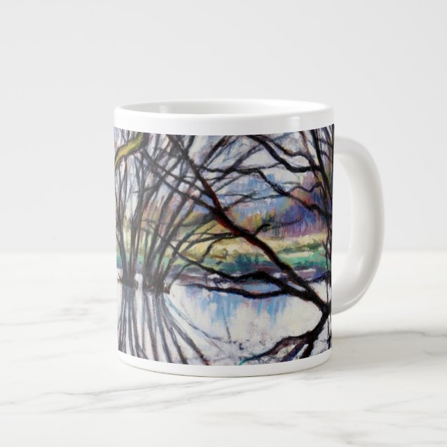 Taza De Café Grande Reflexiones 2009 de la charca (Derecha)