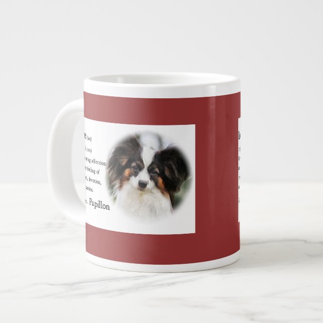 Taza De Café Grande Regalos de amor de Papillon (Izquierda)