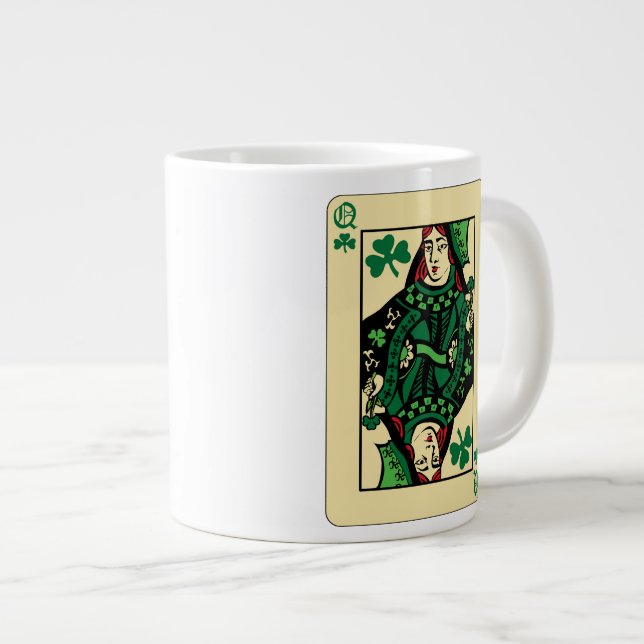 Taza De Café Grande Reina De Los Shamrock (Derecha)