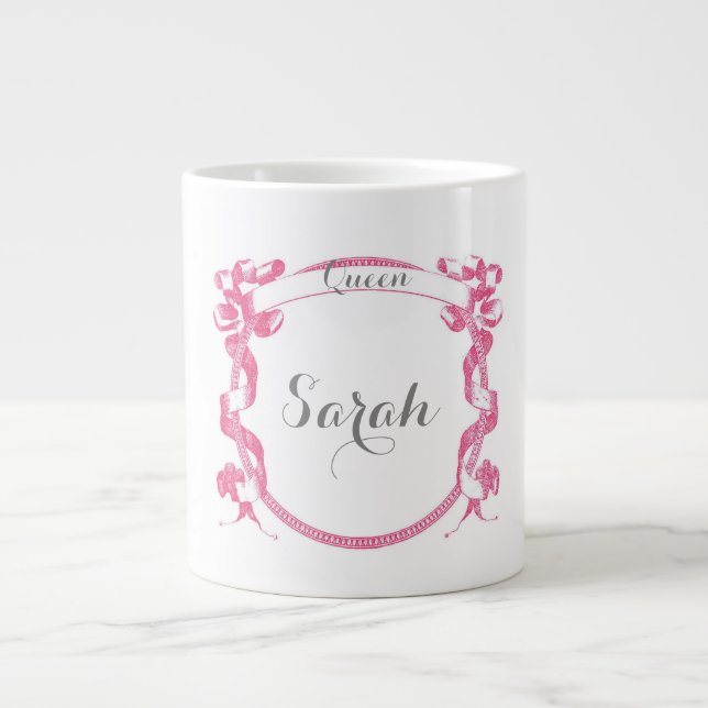 Taza De Café Grande Reina Mug personalizada (Frente)