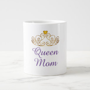 Taza De Café Grande Reina Personalizado mamá