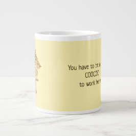 Taza De Café Grande Reloj del Coo del Coo
