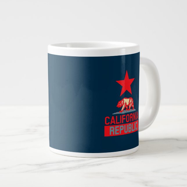 Taza De Café Grande República de California al estilo de esperanza urb (Derecha)