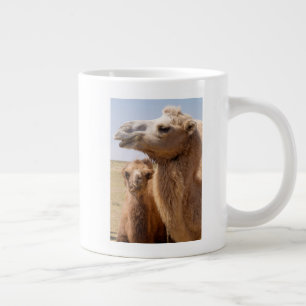 Taza De Café Grande Retrato de camello bactriano