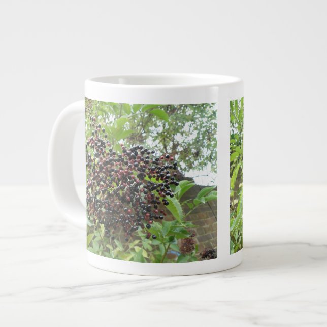 Taza De Café Grande Ripening Elderberries Mug (Izquierda)