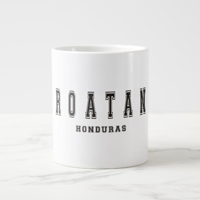 Taza De Café Grande Roatan Honduras (Frente)