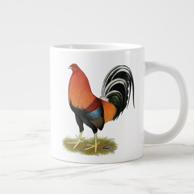 Taza De Café Grande Rooster de rueda de juego (Derecha)