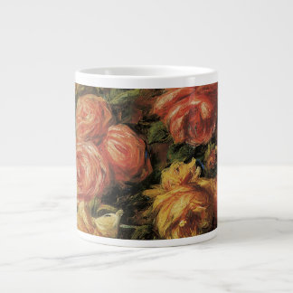 Taza De Café Grande Rosas en una vesícula de Pierre Renoir, Bella Arte