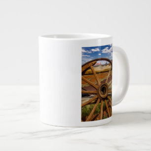 Taza De Café Grande Rueda de vagón de cerca, Arizona