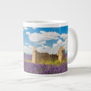Taza De Café Grande Ruina en campo de lavanda, Francia
