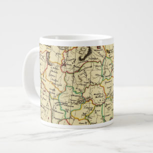 Taza De Café Grande Rusia en Europa con fronteras delineadas