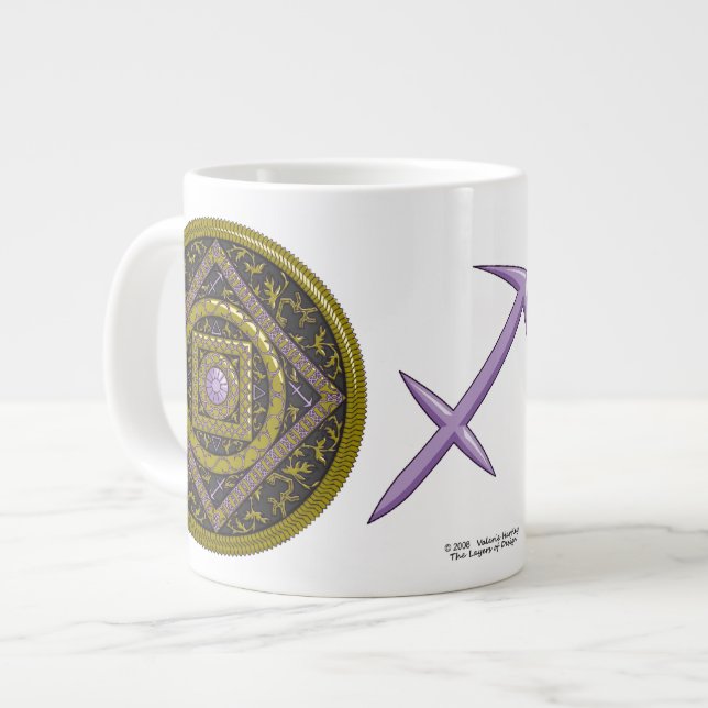 Taza De Café Grande Sagittarius Mandala Specialty Mug (Izquierda)