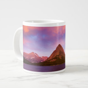 Taza De Café Grande Salida del sol en el glaciar