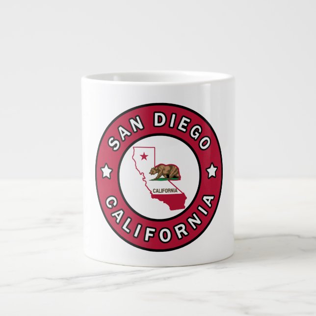 Taza De Café Grande San Diego California (Frente)