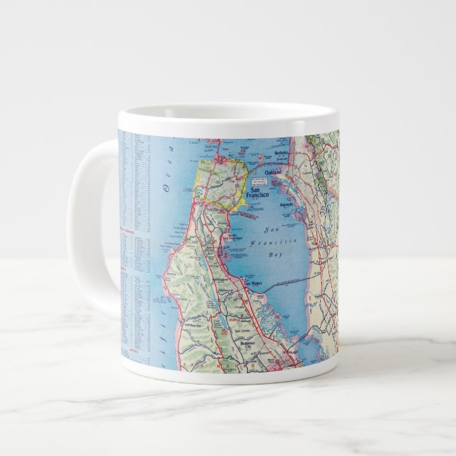 Taza De Café Grande San Francisco y alrededores (Izquierda)